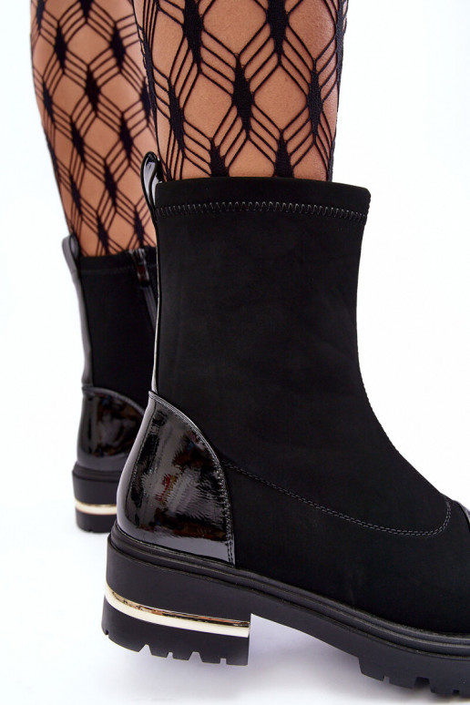    Aulinukai su plačiais kulniukais Juodos spalvos Shendete