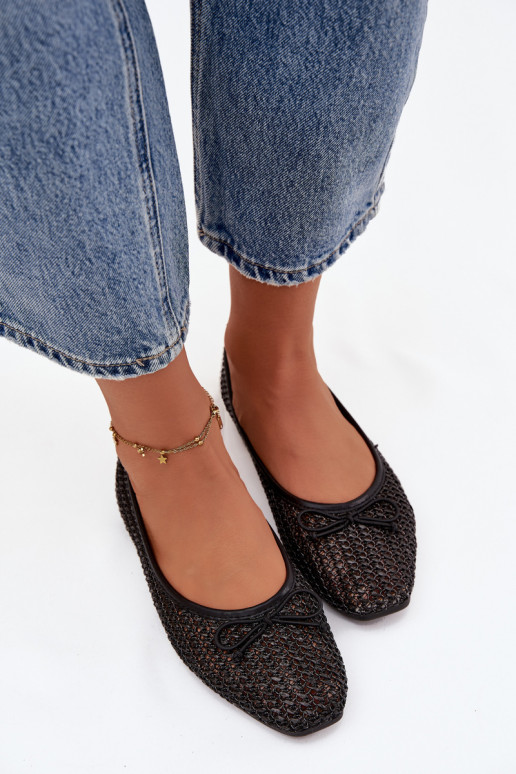 Balerinos  I Kokardką Juodos spalvos Belirra