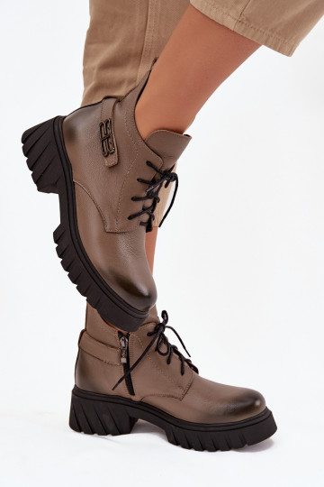 Zazoo 60483  Auliniai batai pašiltinti smėlio spalvos