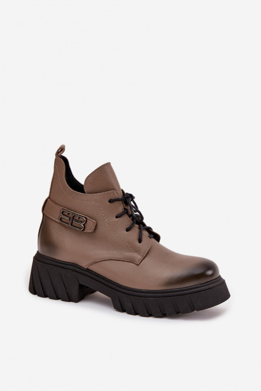 Zazoo 60483  Auliniai batai pašiltinti smėlio spalvos