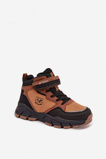 žieminiai batai  Vaikiški su lipniais užsegimais pašiltinti rudos spalvos Miravie