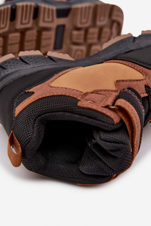 žieminiai batai  Vaikiški su lipniais užsegimais pašiltinti rudos spalvos Miravie