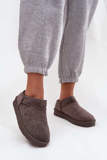 sniego batai  pašiltinti su kailiuku viduje pilkos spalvos Serenne 2