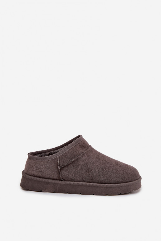 sniego batai  pašiltinti su kailiuku viduje pilkos spalvos Serenne