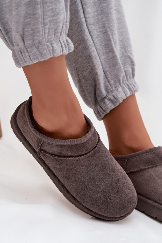 sniego batai  pašiltinti su kailiuku viduje pilkos spalvos Serenne