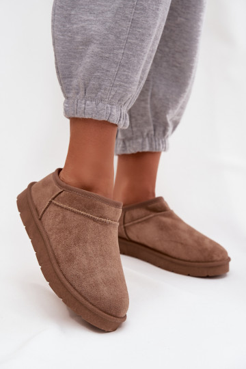 sniego batai  pašiltinti su kailiuku viduje rudos spalvos Serenne 2