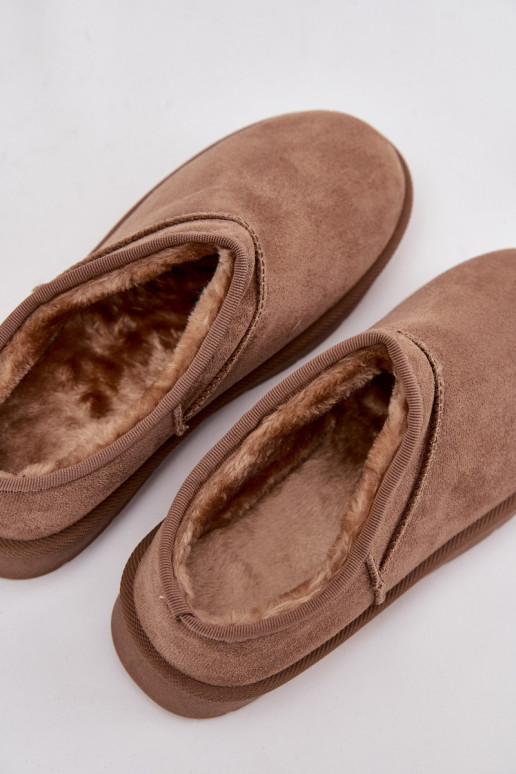 sniego batai  pašiltinti su kailiuku viduje rudos spalvos Serenne