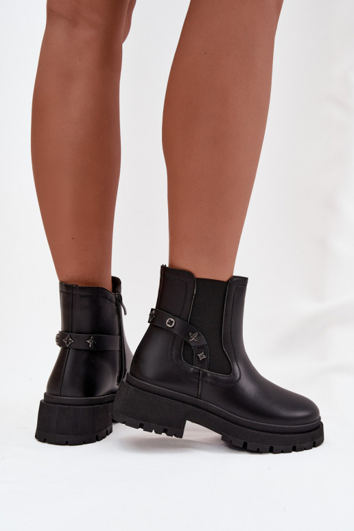 stilingi aulinukai   Detalami pašiltinti Juodos spalvos Verisse