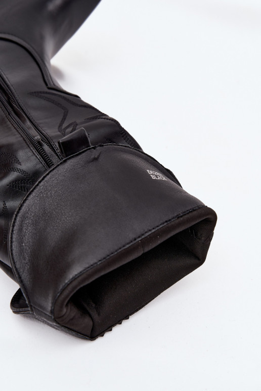 ilgaauliai batai kaubojiško stiliaus su kulniukais Eko   pašiltinti Juodos spalvos Zareen