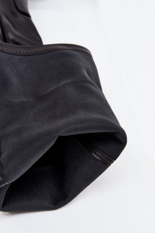 moteriški ilgaauliai batai virš kelių su kulniukais Eko   Juodos spalvos Tahlina