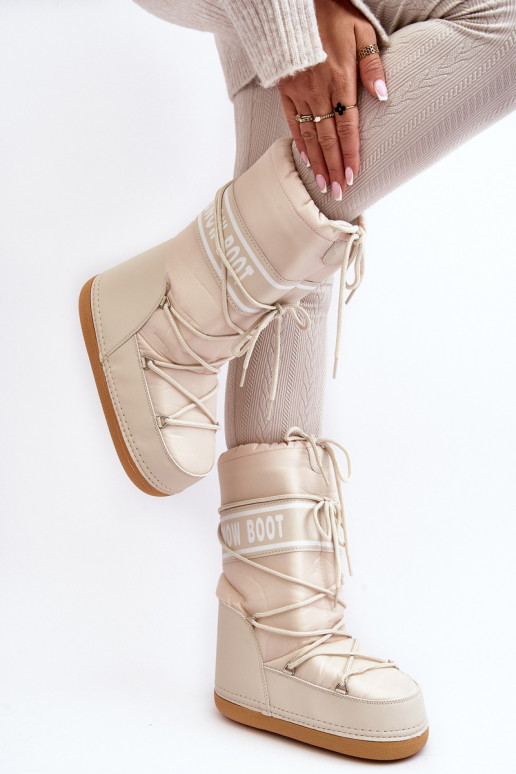   sniego batai smėlio spalvos Venila