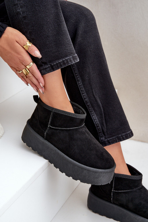  sniego batai su platforma Juodos spalvos Ninala