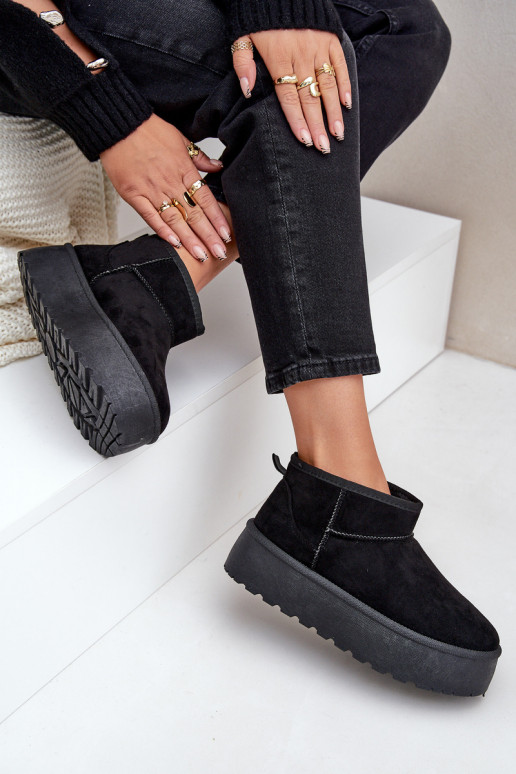  sniego batai su platforma Juodos spalvos Ninala