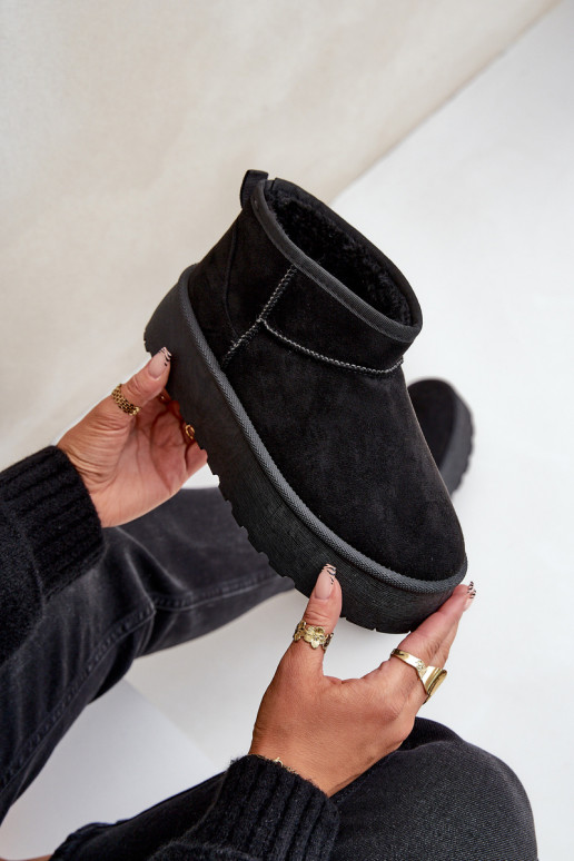  sniego batai su platforma Juodos spalvos Ninala