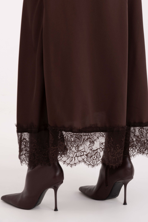 Sijonas tamsiai rudas