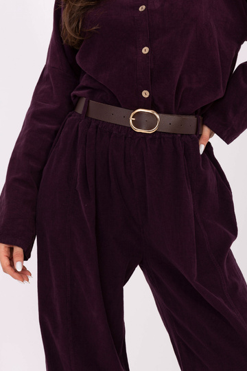 Kelnės IT tamsiai violetinės