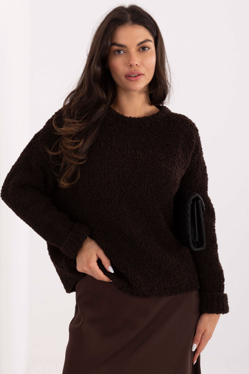 Megztinis tamsiai rudos...