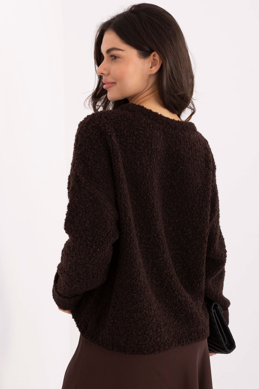 Megztinis tamsiai rudos spalvos