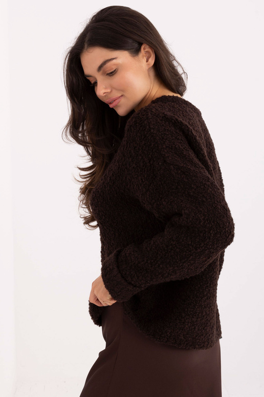 Megztinis tamsiai rudos spalvos