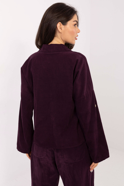 IT marškiniai tamsiai violetiniai