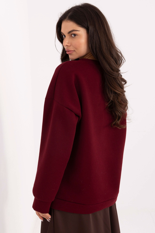 Bordo spalvos megztinis MI-BL-4216 1.82