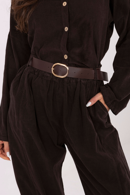 IT kelnės tamsiai rudos spalvos