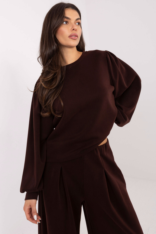 Kelnės MJ tamsiai rudos spalvos