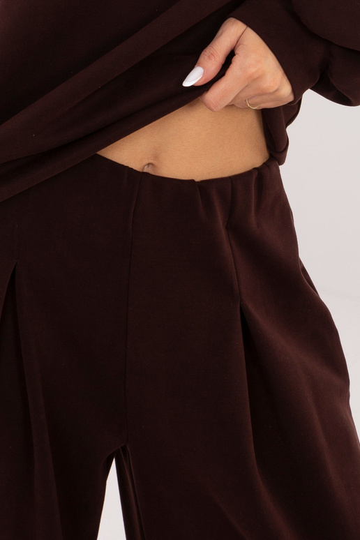 Kelnės MJ tamsiai rudos spalvos