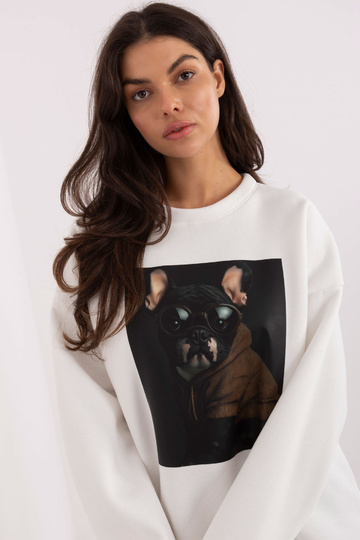 Mėlyna bliuzonė ecru spalvos