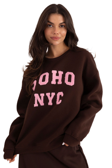 Bluza MJ tamsiai ruda 2