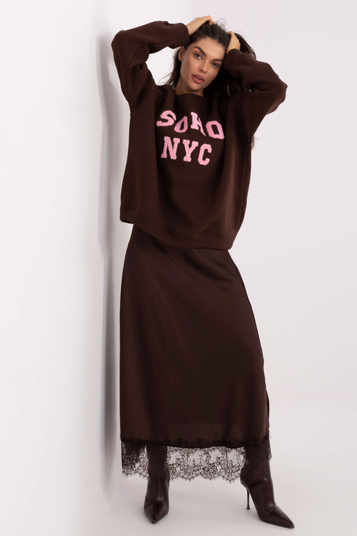 Bluza MJ tamsiai ruda