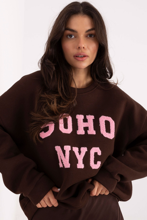 Bluza MJ tamsiai ruda