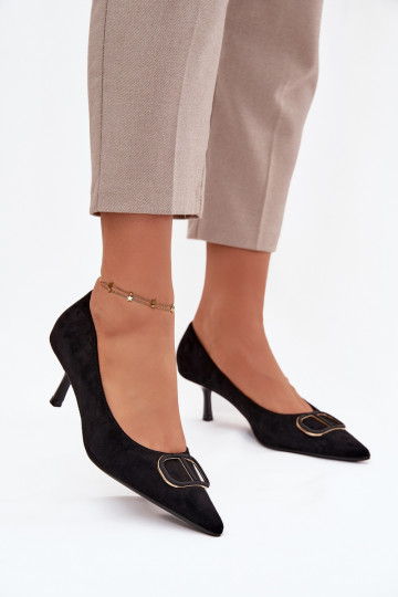 aukštakulniai bateliai   Detalem Juodos spalvos Amelora