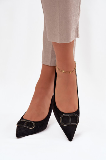 aukštakulniai bateliai   Detalem Juodos spalvos Amelora 2