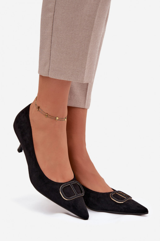 aukštakulniai bateliai   Detalem Juodos spalvos Amelora