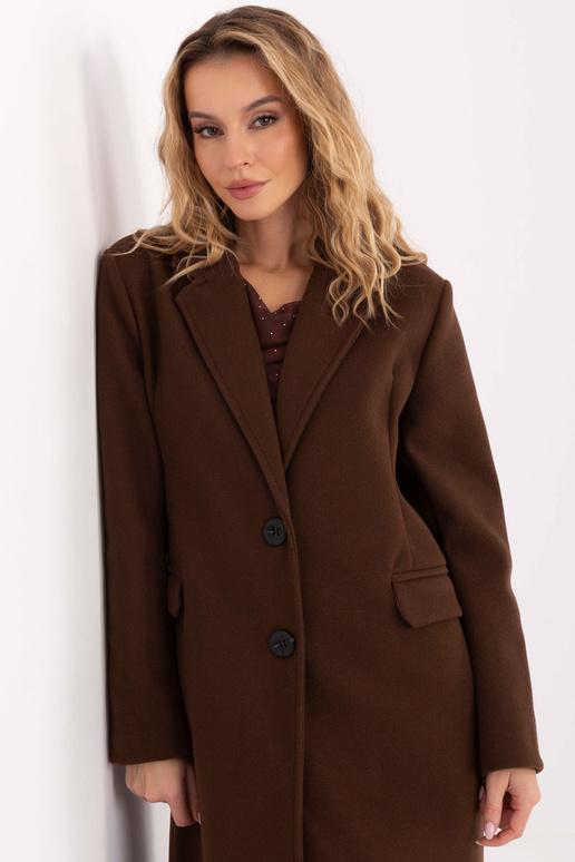 Paltas tamsiai rudas