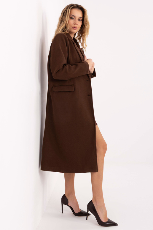 Paltas tamsiai rudas