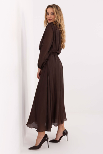 Suknelė tamsiai ruda