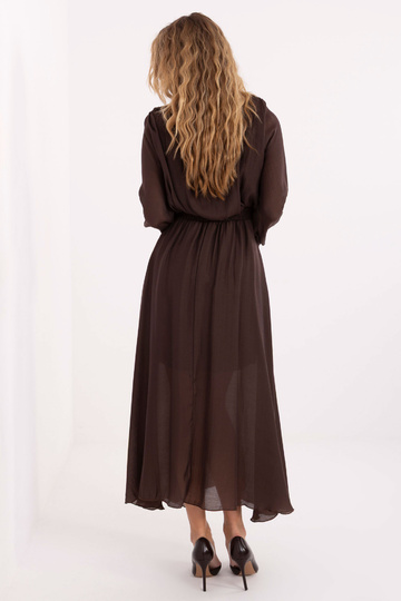 Suknelė tamsiai ruda 2