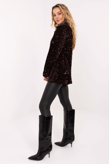 Švarkas tamsiai rudas 2