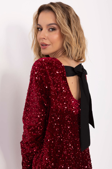 Suknelė bordo spalvos 2