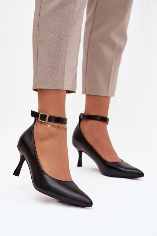 aukštakulniai bateliai Bateliai su dirželiais Juodos spalvos Perrine