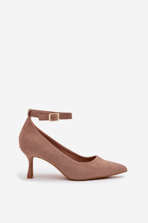 aukštakulniai bateliai Bateliai Z iš eko zomšosu smėlio spalvos Devoria