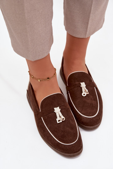 Mokasinai Mokasinai  Z iš eko zomšosu Czekoladowe Darwen