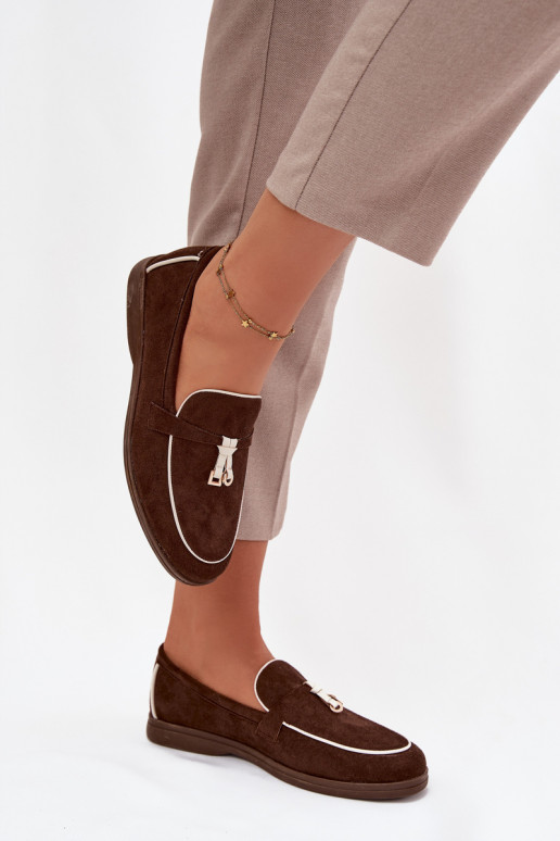 Mokasinai Mokasinai  Z iš eko zomšosu Czekoladowe Darwen