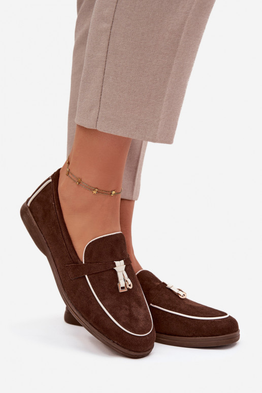 Mokasinai Mokasinai  Z iš eko zomšosu Czekoladowe Darwen