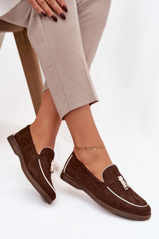 Mokasinai Mokasinai  Z iš eko zomšosu Czekoladowe Darwen