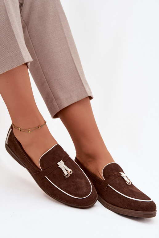 Mokasinai Mokasinai  Z iš eko zomšosu Czekoladowe Darwen