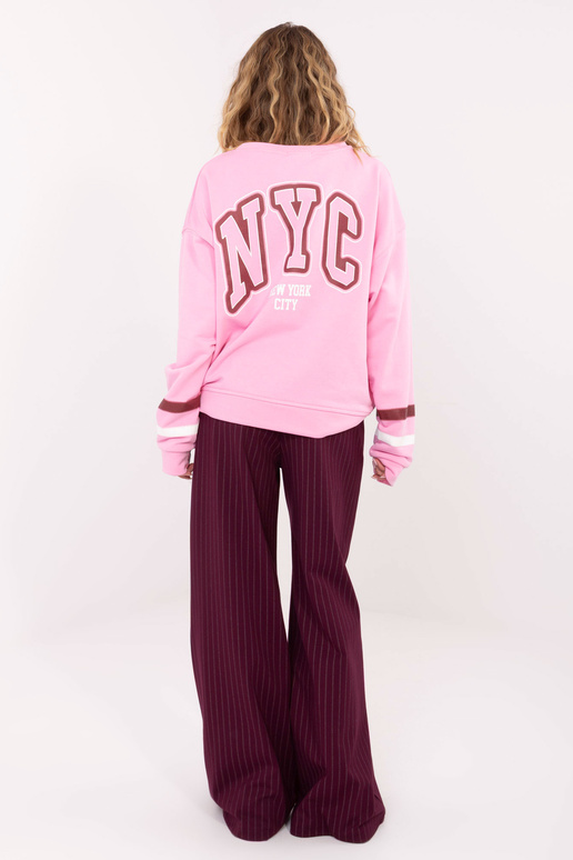 Mėlyna megztinė šviesiai rožinė