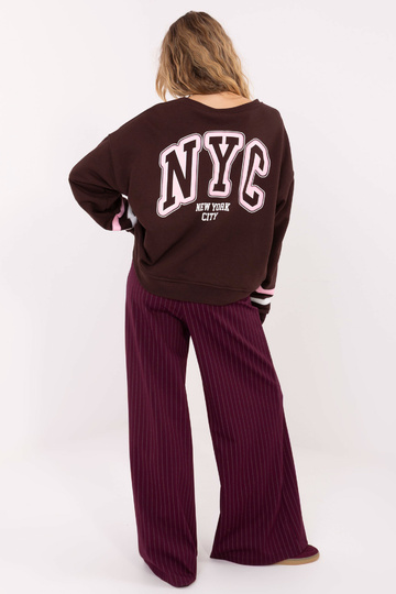 Bluza MJ tamsiai ruda